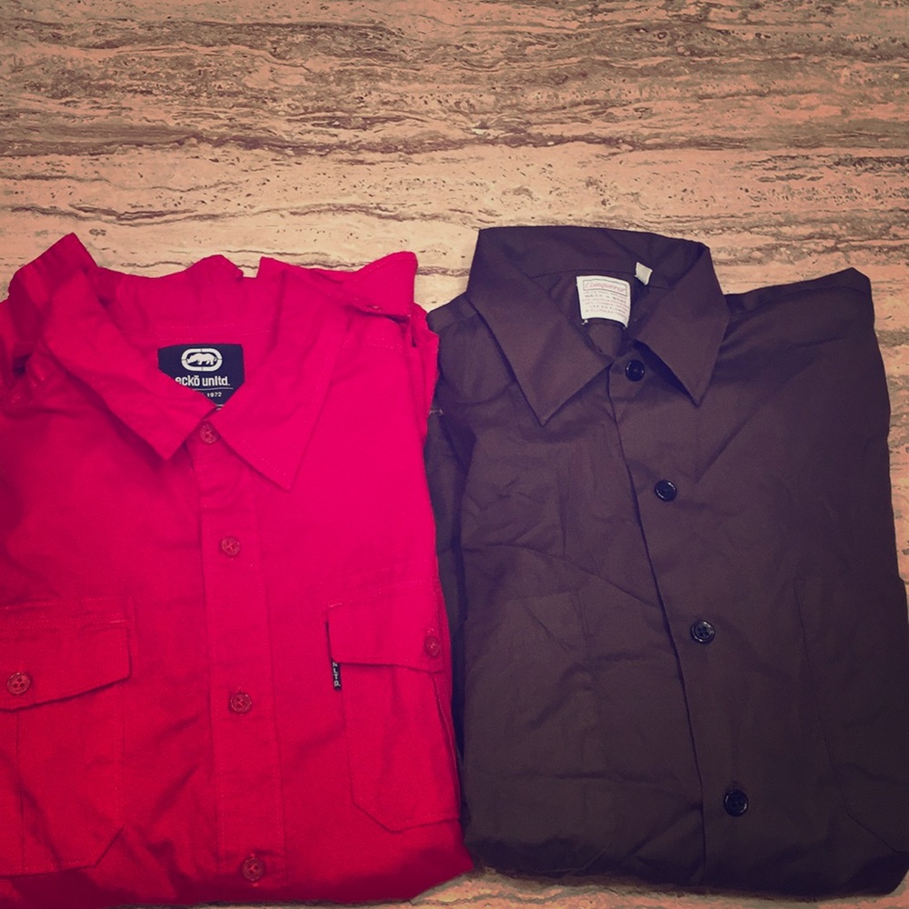 2 long sleeve dress shirts
